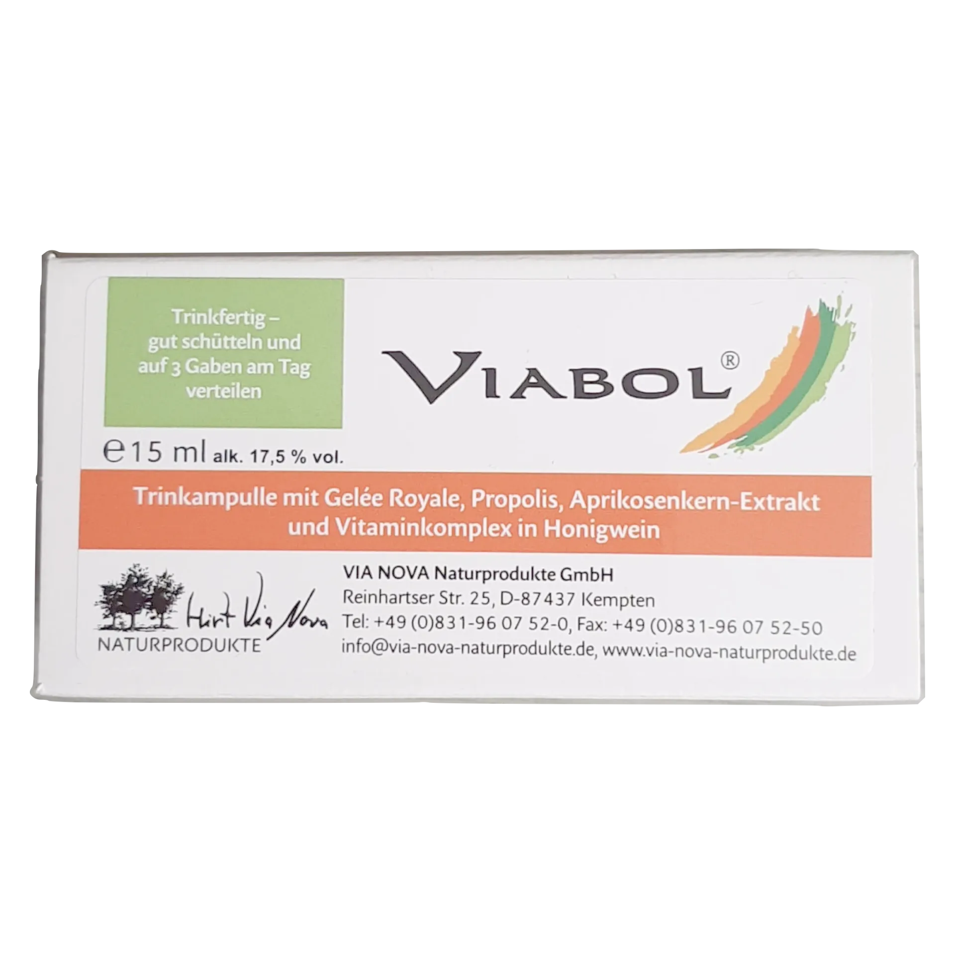Via Nova Viabol Trinkampulle Sample Via Nova Viabol Trinkampulle Sample